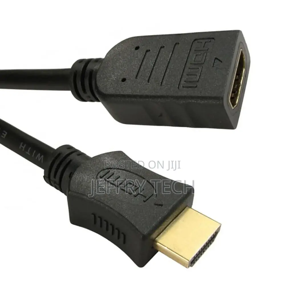 Picture 1 of 2 3m Black HDMI Extension Cable Male to Femal