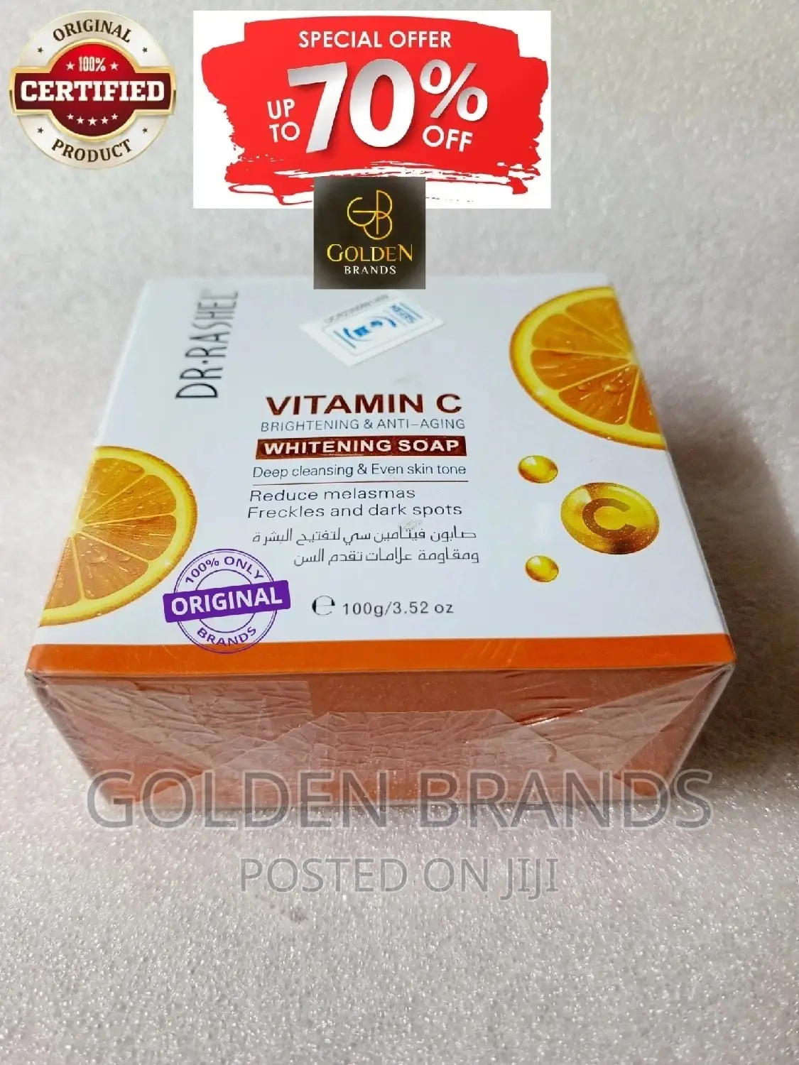Dr. Rashel Vitamin C Brightening Anti-Aging Whitening Soap