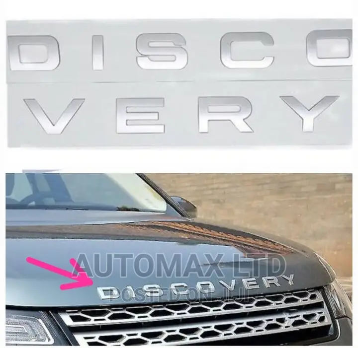 DISCOVERY Front Bonnet Letters. Land Rover,