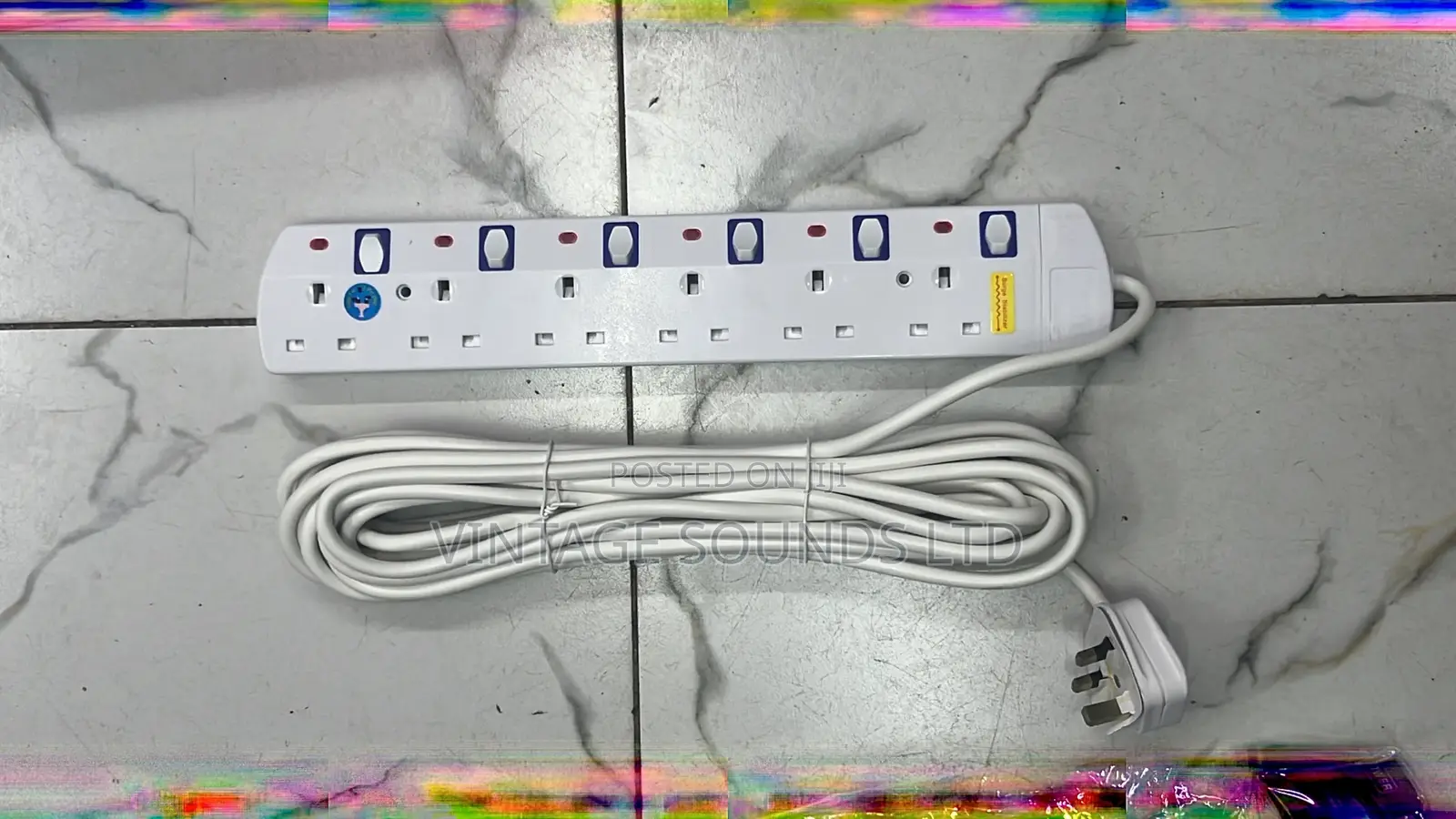 EXTENSION CABLE 6 Way 10 Meters