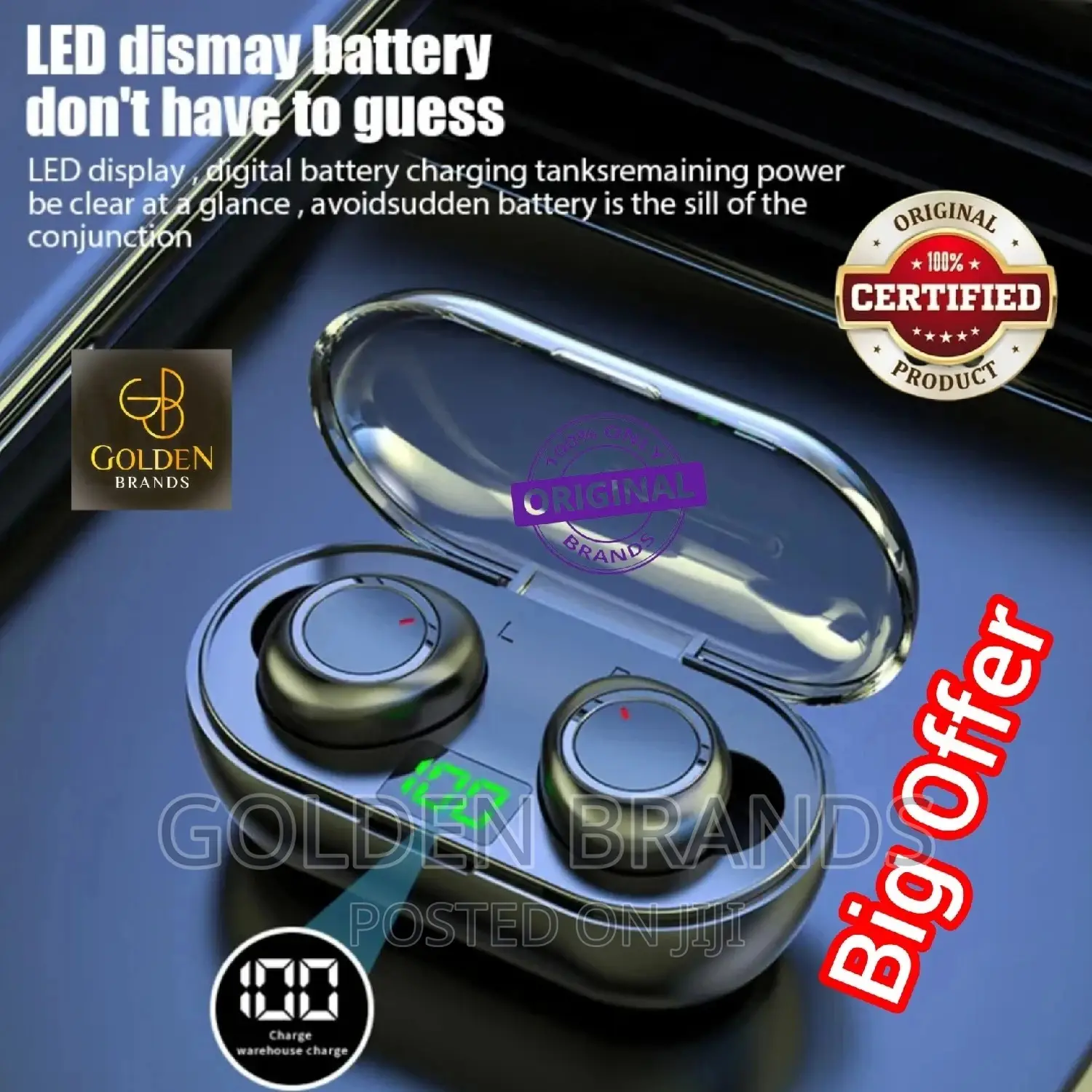 Bluetooth Y50 TWS Wireless Headphones Earphones