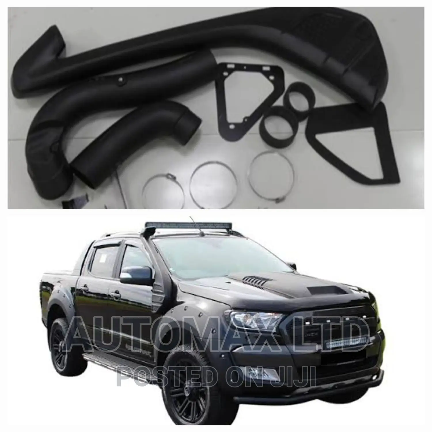 T8: Ford Ranger. New Snorkel Kit (Cobra Style) Black