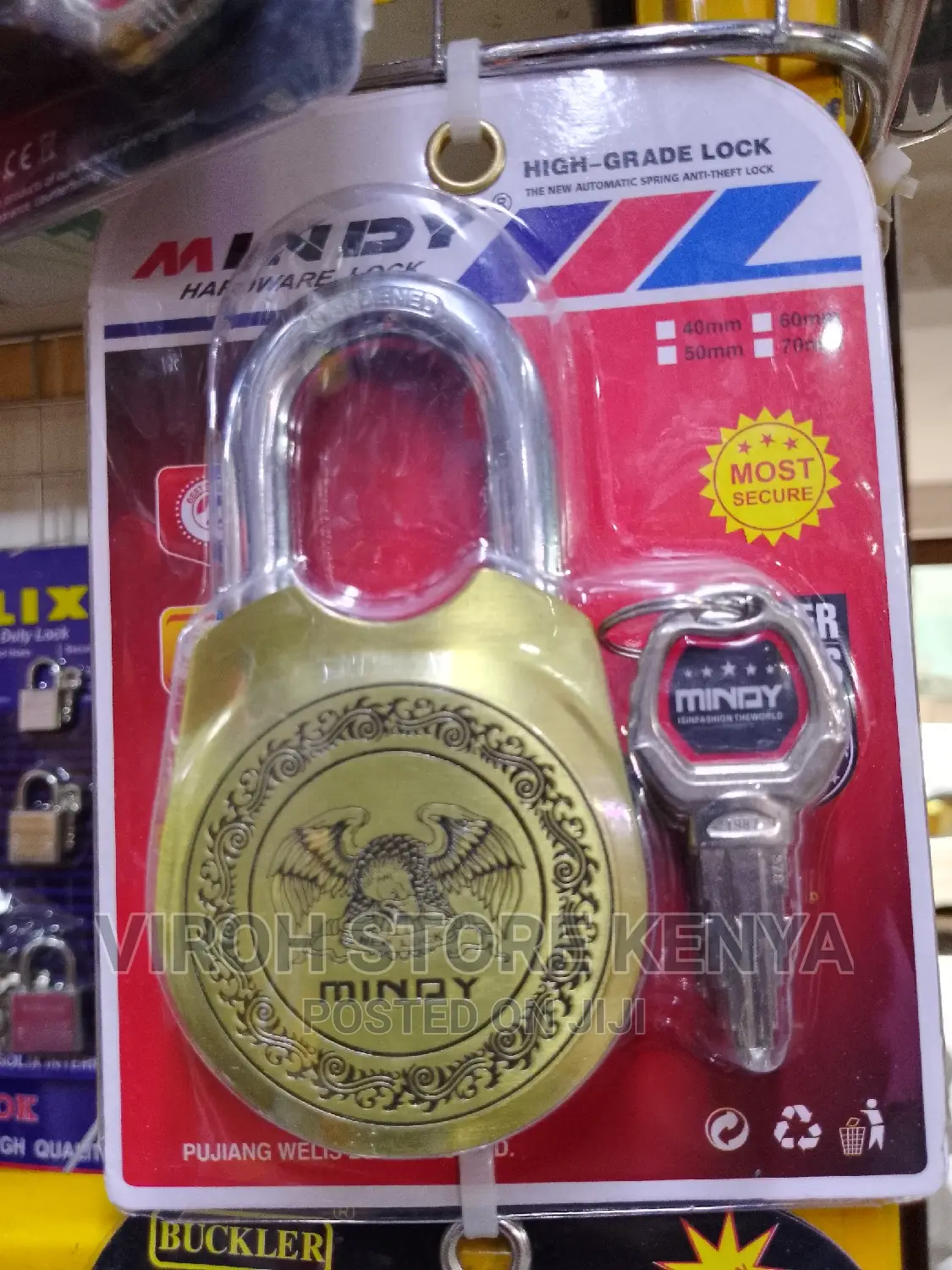 Round Mindy Hardware Padlock
