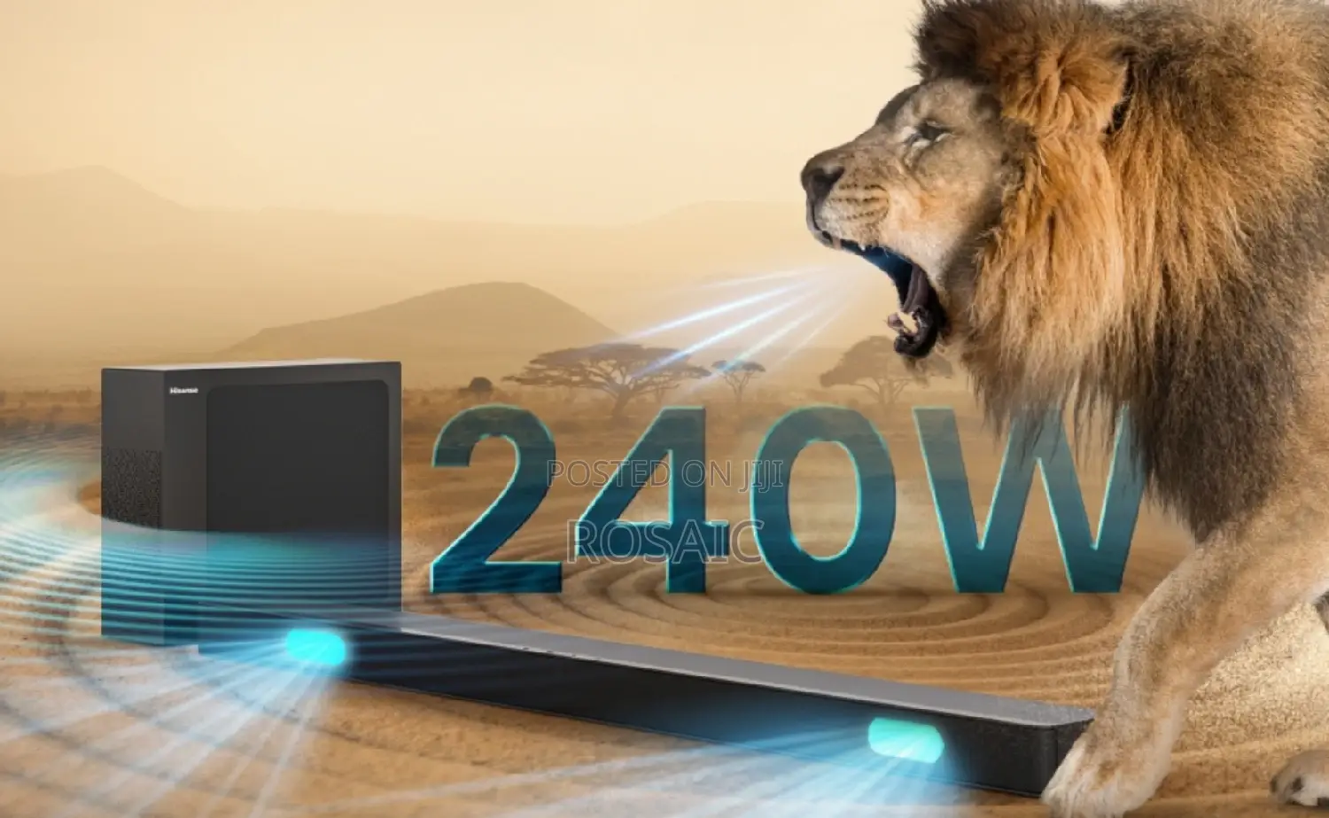 240 Watts Hisense Hs2100 Wireless Soundbar