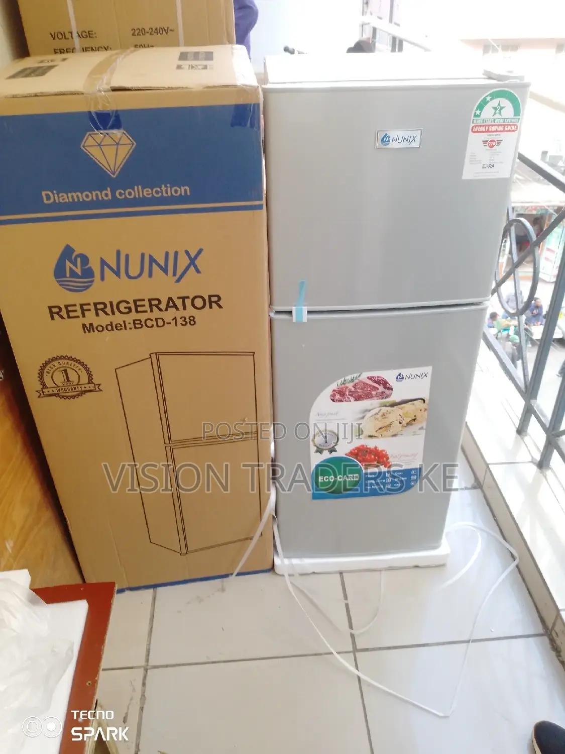 *Nunix 138ltrs Double Door Refrigerators