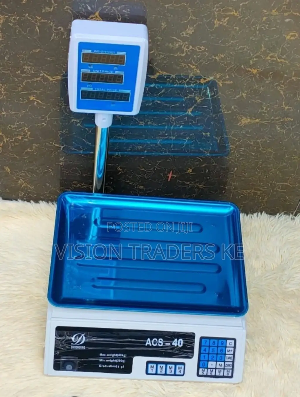 Restocked ACS 40 Digital Rechargeable Weigh Scale With Arm