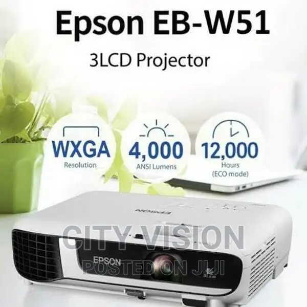 Epson Projector Eb-W51 Projector With 4000 Lumens