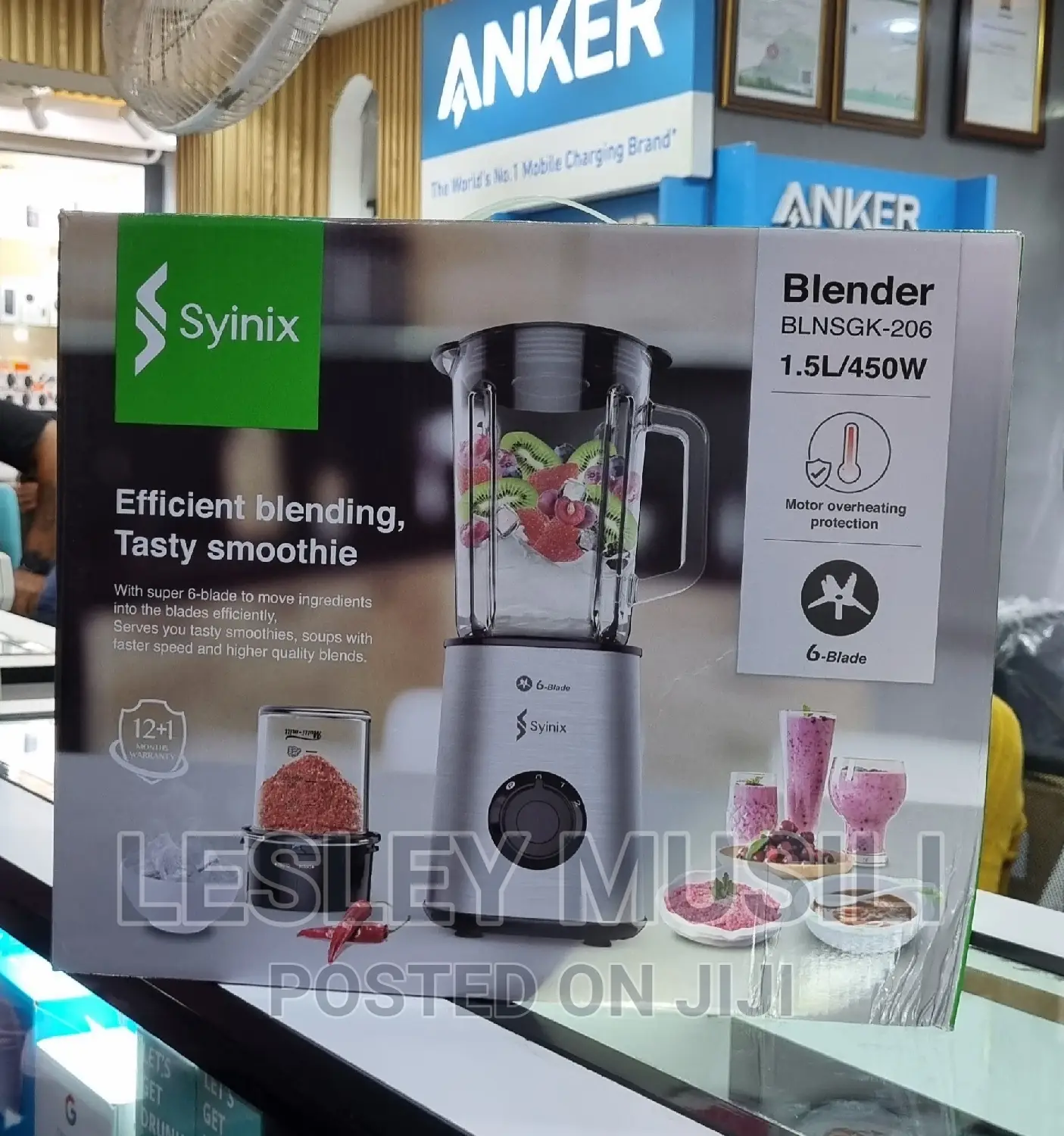 Syinix Stainless Steel Blender Series BLNSGK-206
