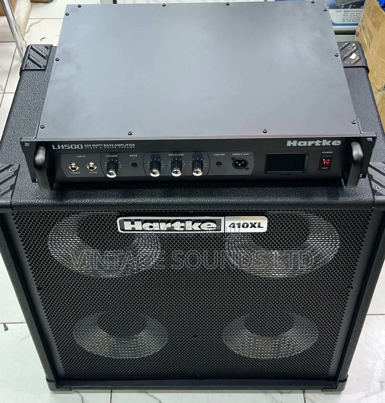 Hartke 410xl Guitar Bass Combo W/Th Hartke Lh500 Amplifier