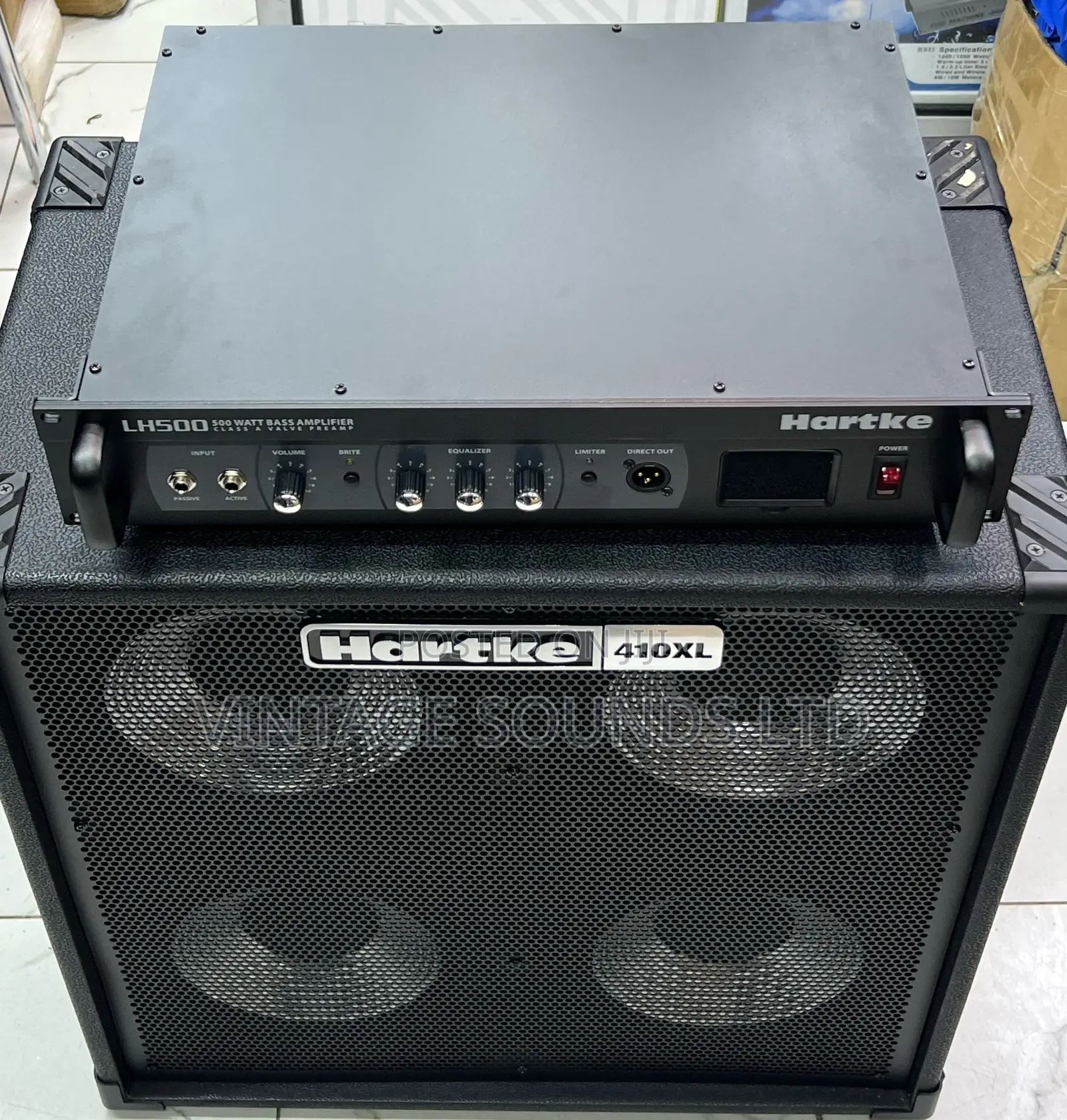 Hartke 410xl Guitar Bass Combo W/Th Hartke Lh500 Amplifier