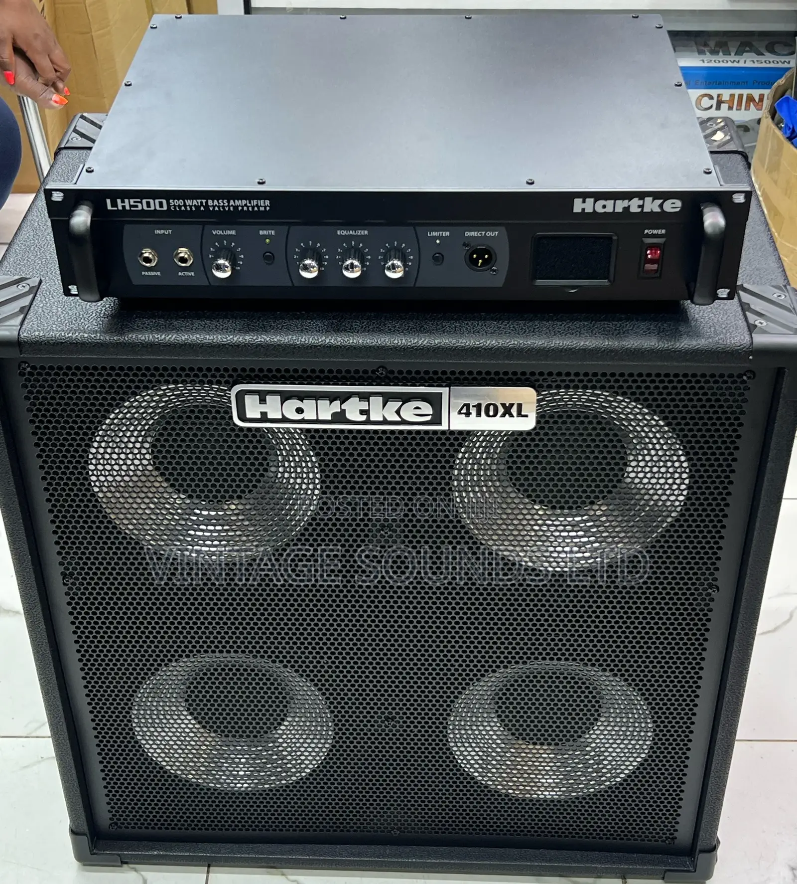 Hartke 410xl Guitar Bass Combo W/Th Hartke Lh500 Amplifier