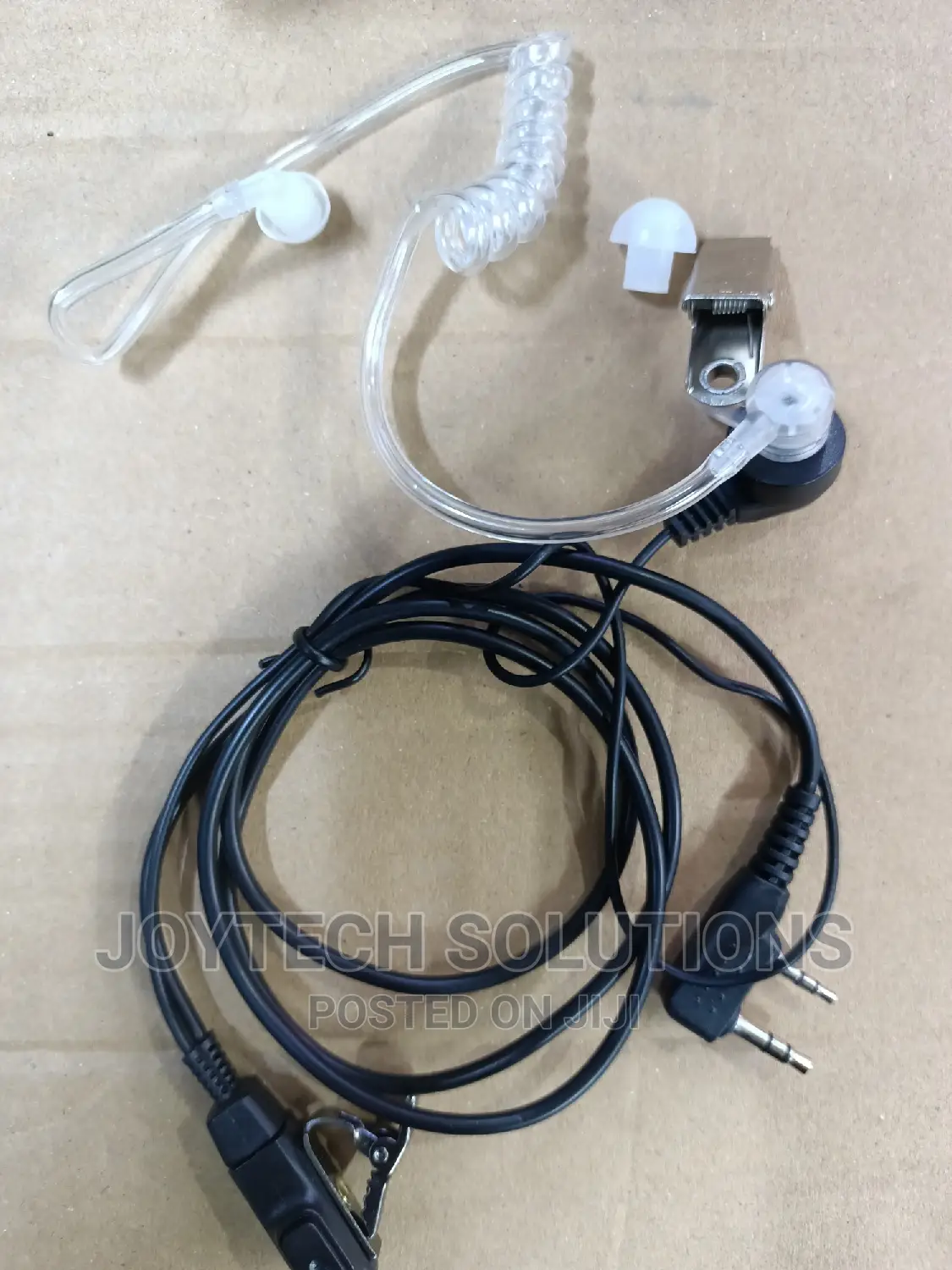 Baofeng Radio 2 Pin Flexible Acoustic Clear Tube Earpiece .