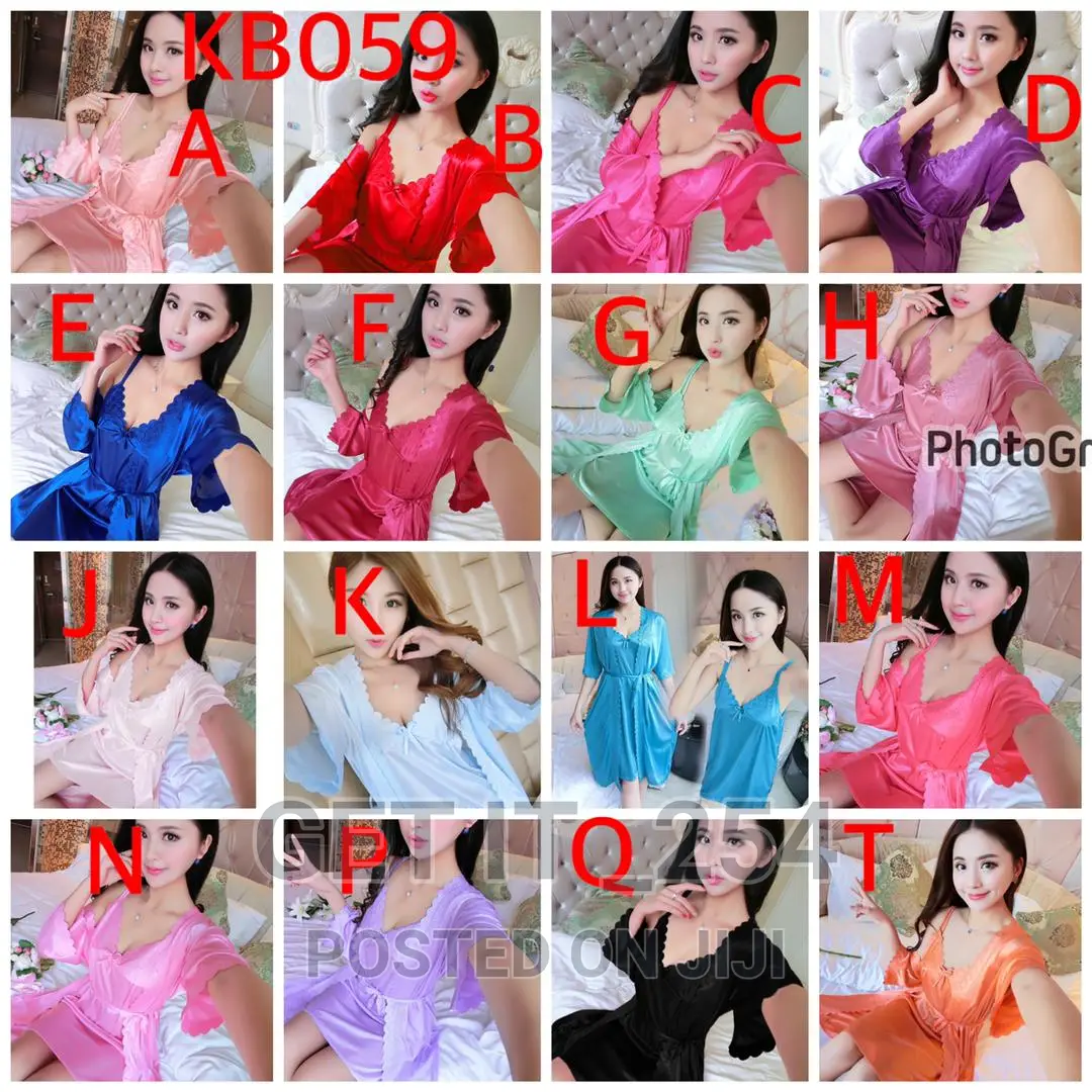 2 Pieces Silk Nightgown