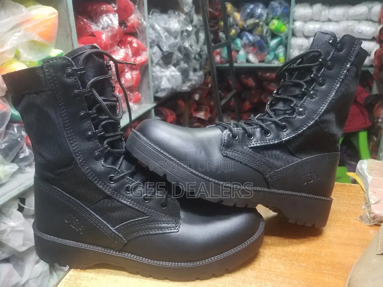 Black Tactical Military Boots