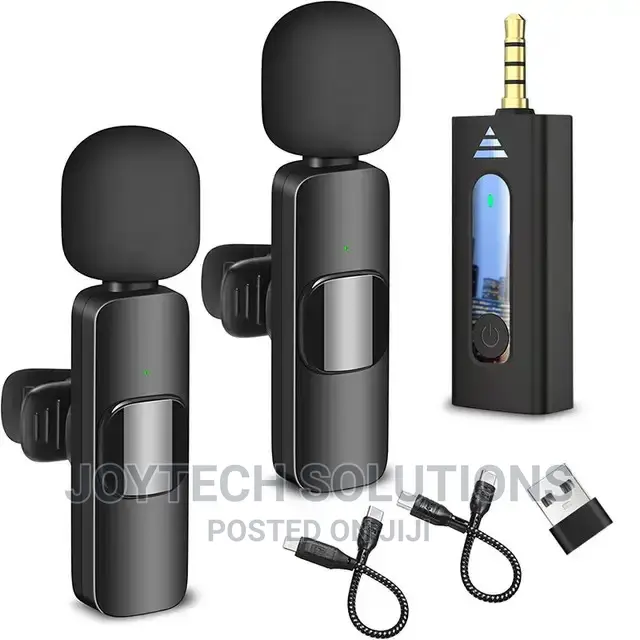 Wireless Dual Lavalier Microphone for Digital Camera/ Phone