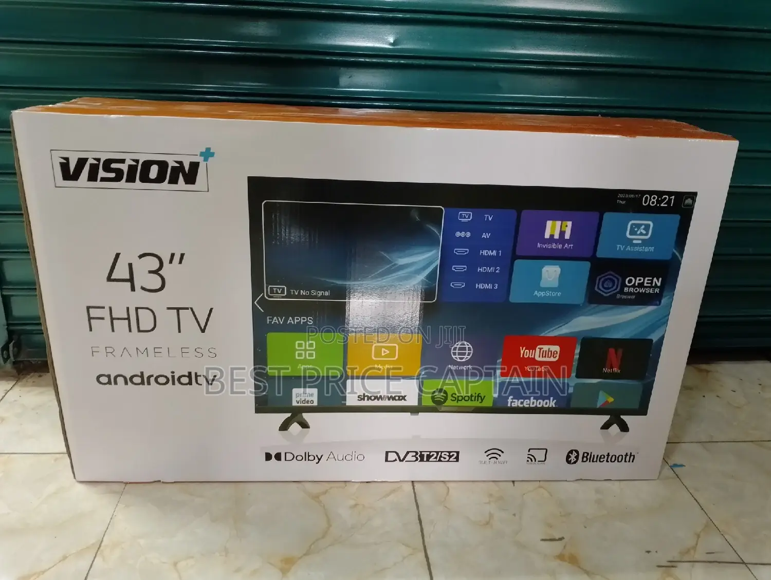 Vision Plus 43′′ Smart 1080 FHD Frameless Vidaa Tv