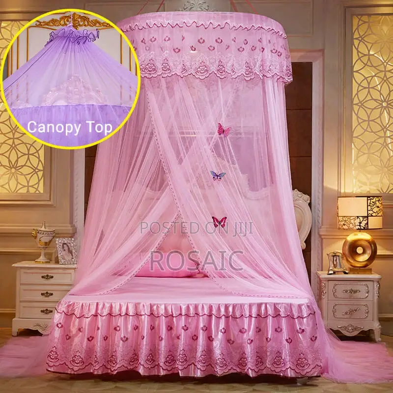 Round Pink Mosquito Net