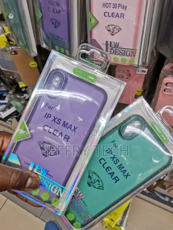 Transparent Purple Phone Case for iPhone XS / iPhone X