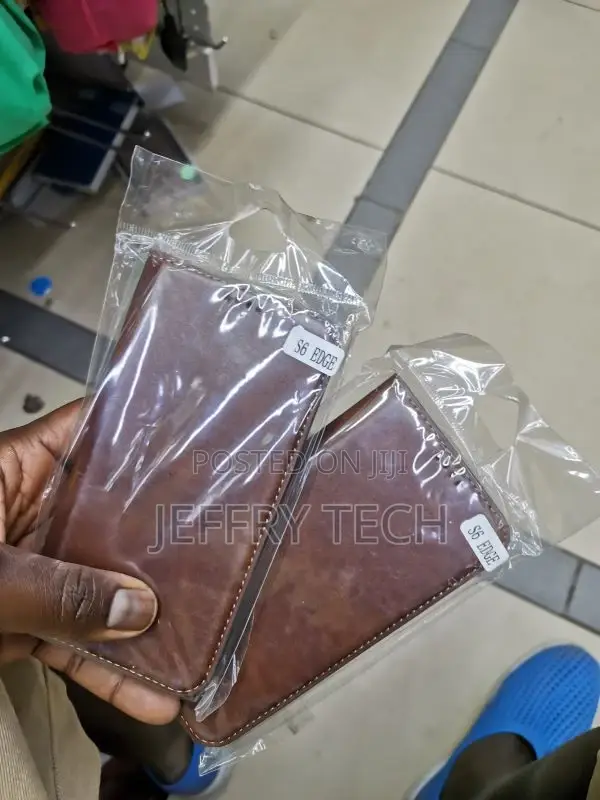 Flip Stand Leather Wallet Case for Samsung Galaxy S6 Edge