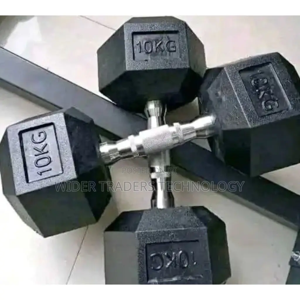 20kg Hexagonal Dumbell Pair Long Lasting