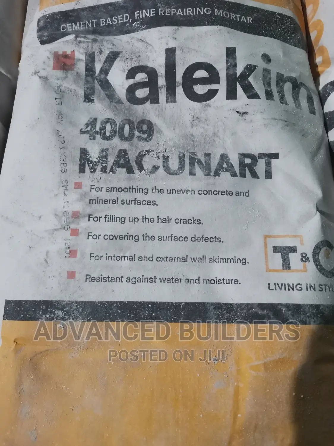 Kalekim Macunart Skimming Filler 20kgs Cement Based
