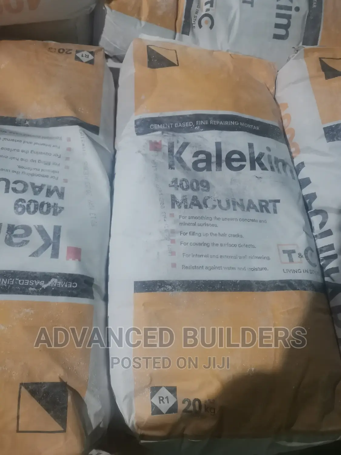 Kalekim Macunart Skimming Filler 20kgs Cement Based