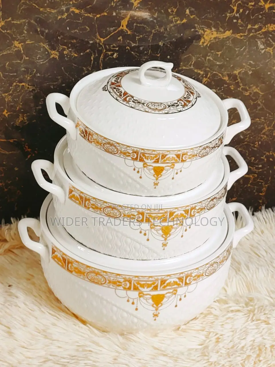 3 PCS Beautiful Serving Bowls,