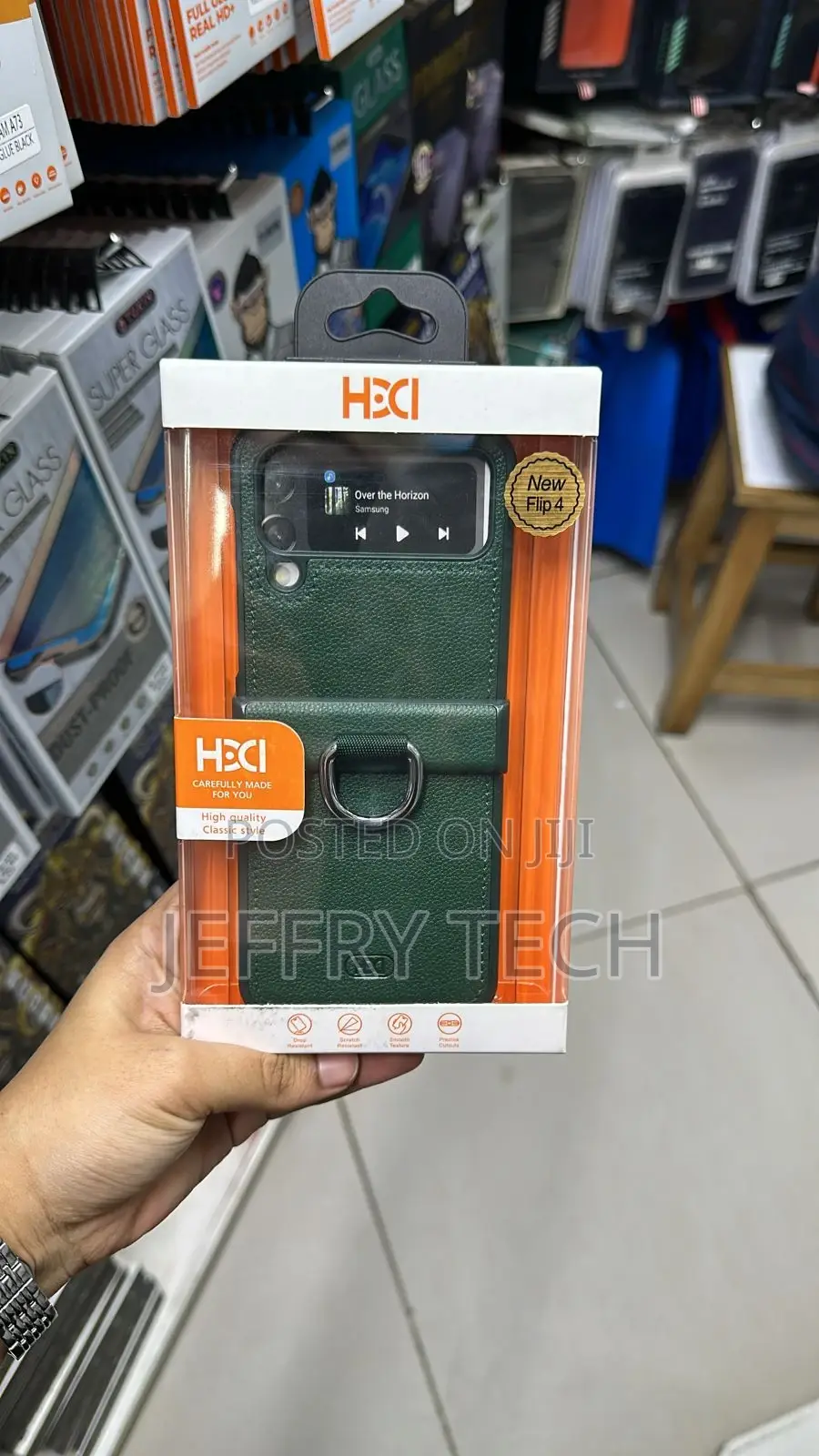 Samsung Galaxy Z Flip 3 5G Shockproof Leather Case