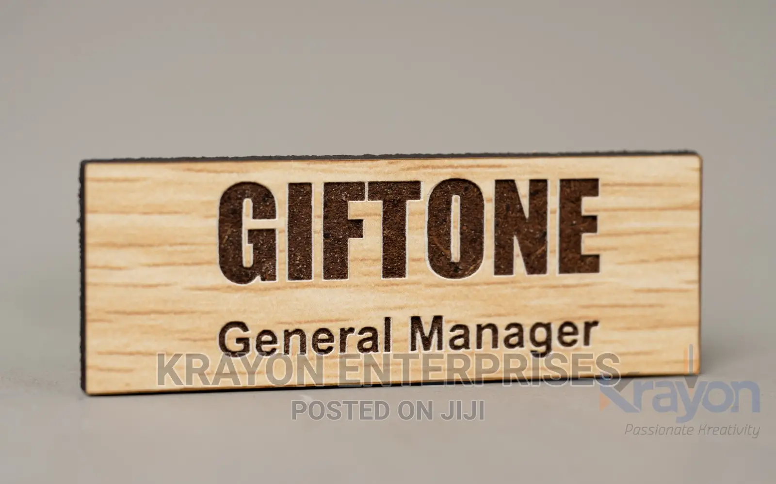 Wooden Nametags for Employees