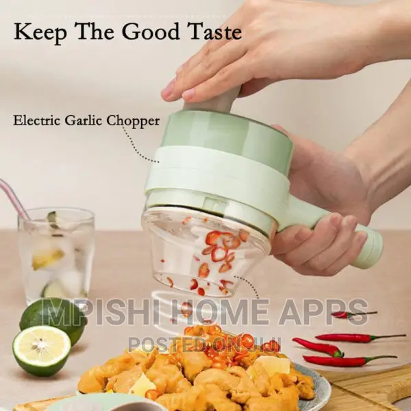 Handheld Electric Vegetable Cutter 4 in 1