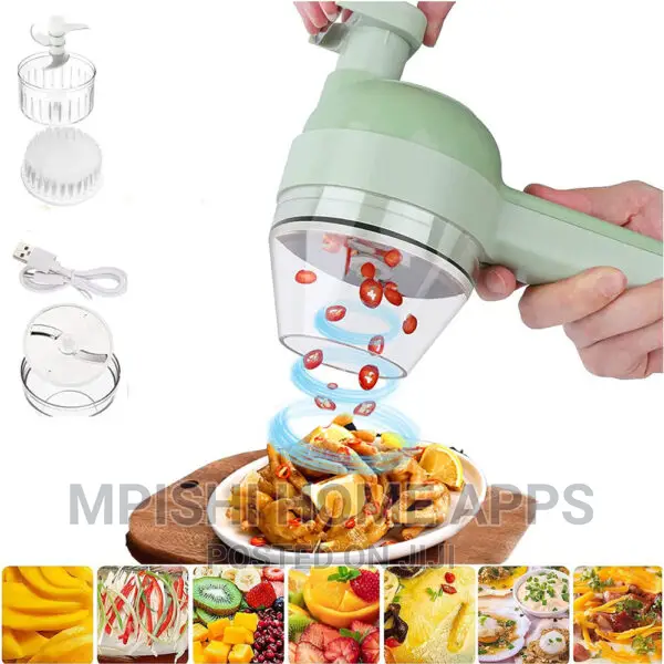 Handheld Electric Vegetable Cutter 4 in 1