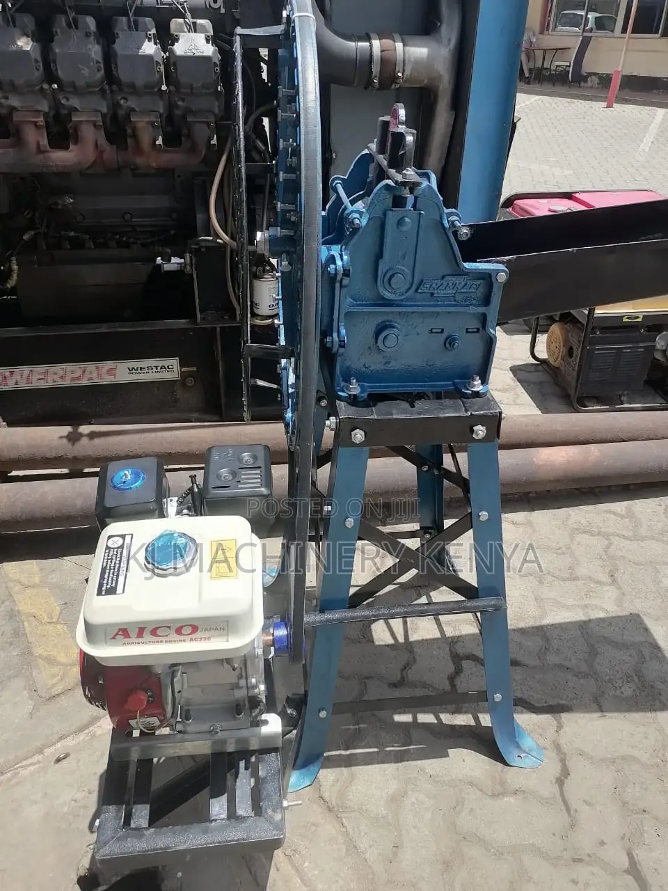 Gasoline Powered Chaff Cutter-2 Blade Engine
