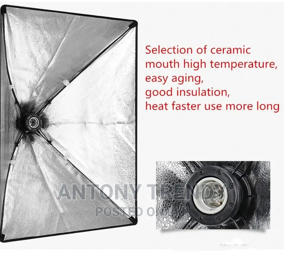 Photography 50x70cm Lighting Four Lamp Softbox Kit