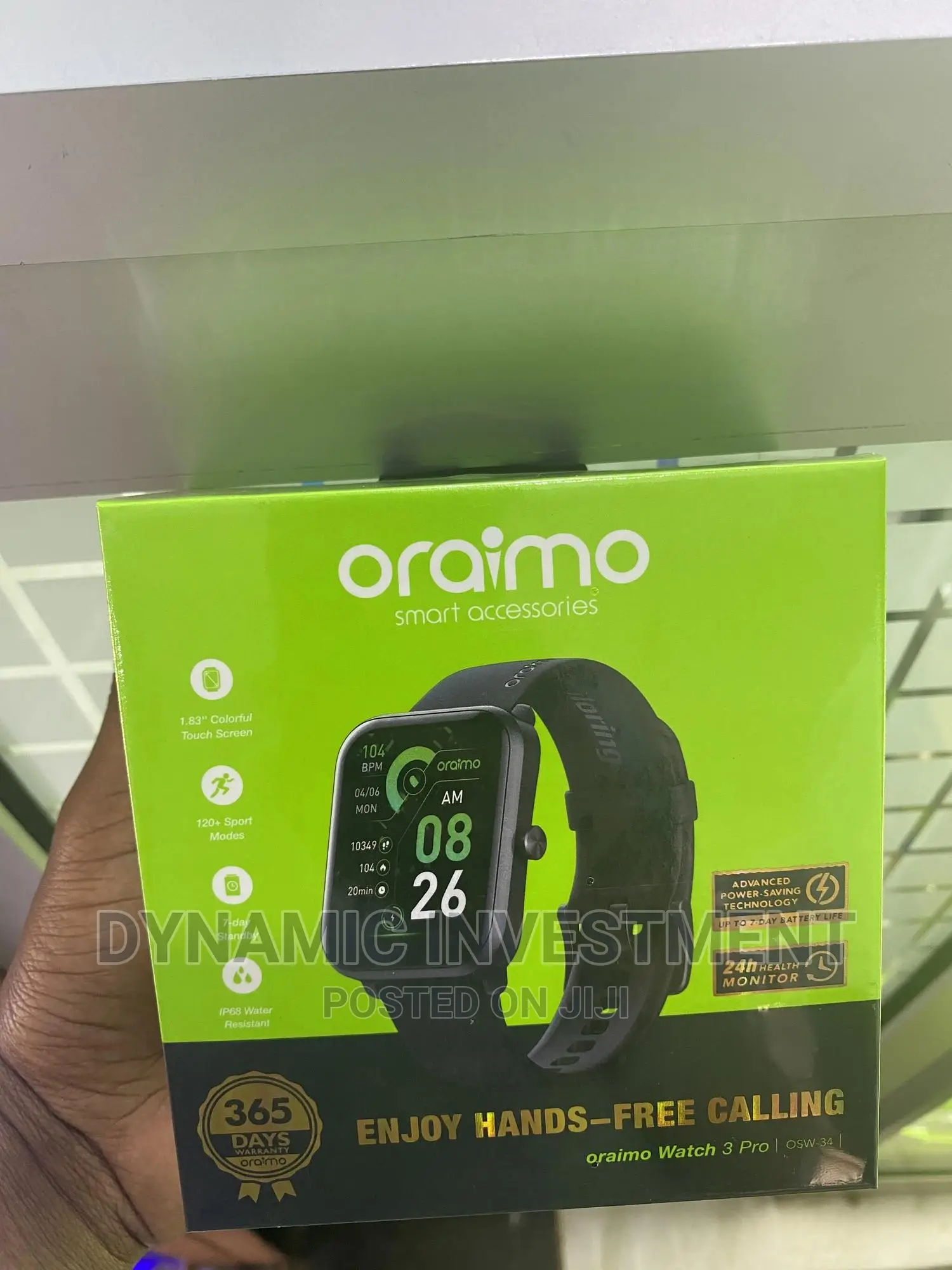 Oraimo Watch 3 Pro, 1.83'' Touch, BT Call Smart Watch
