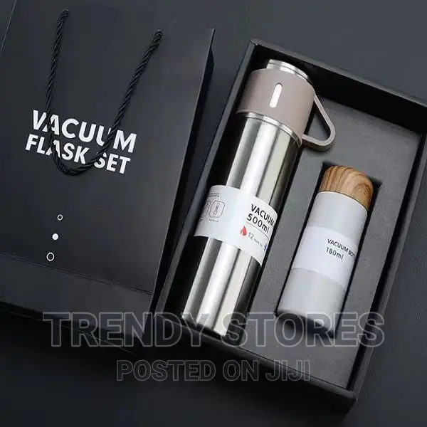 Vacuum Flask Gift Pack Set (500ml Thermo Cup , Lid Cup + 180