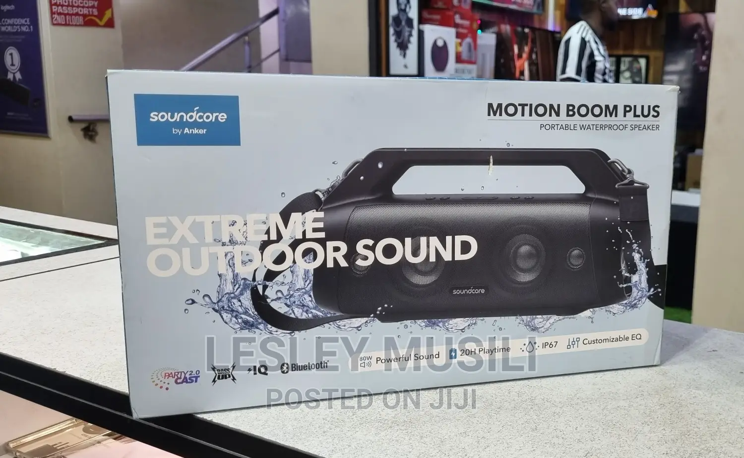 Motion Boom Plus Portable Water Proof Speaker(Anker)