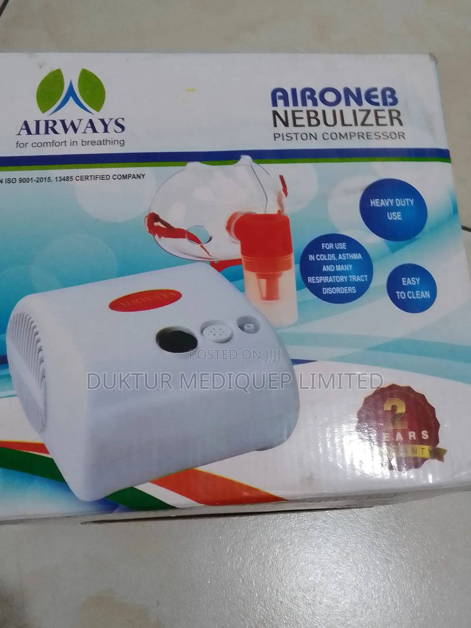 Airways Aironeb Piston Compressor Nebulizer