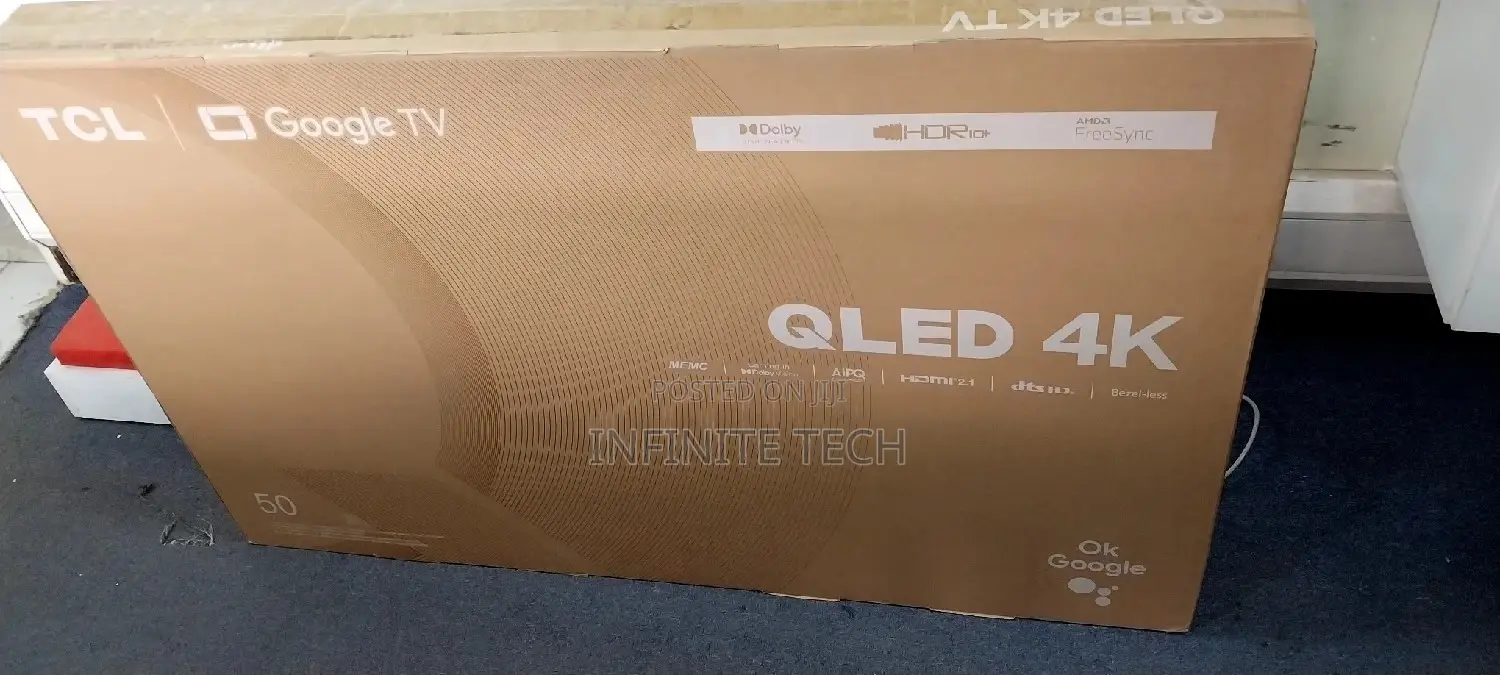 Tcl 50′′ C655 (New 2024) Qled Pro Smart Google Tv – 50c655