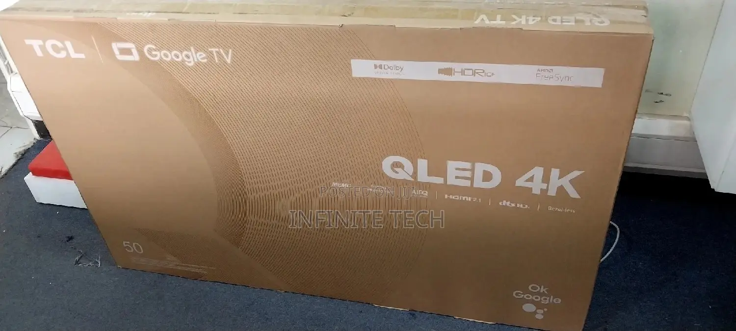 Tcl 50′′ C655 (New 2024) Qled Pro Smart Google Tv – 50c655