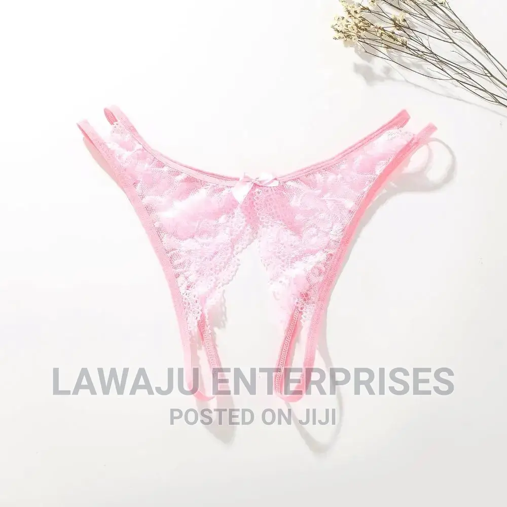 Open Lace Thong Double Strap