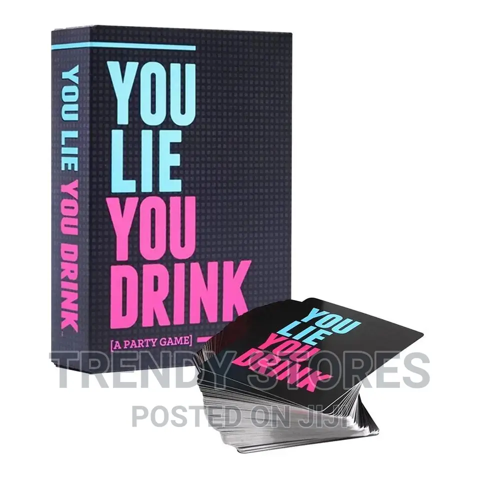 You Lie You Drink Party/Friends Card Game