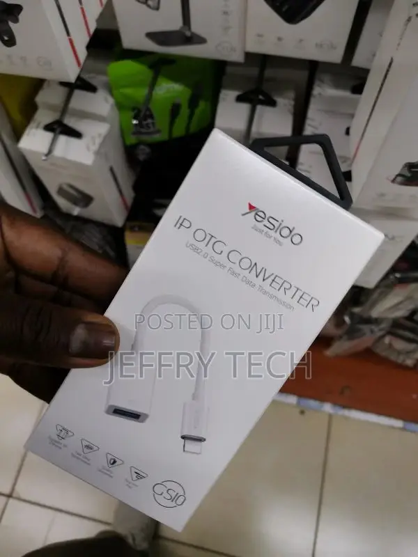 OTG Cable Adapter - Lightning to USB - Plug Play -