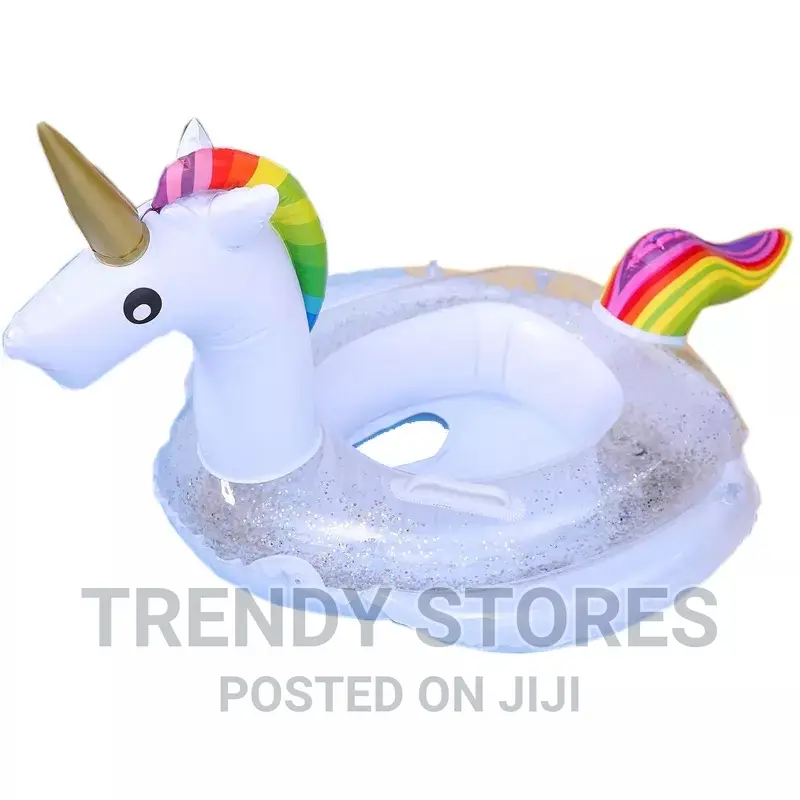 Inflatable Unicorn Swim Ring Floater