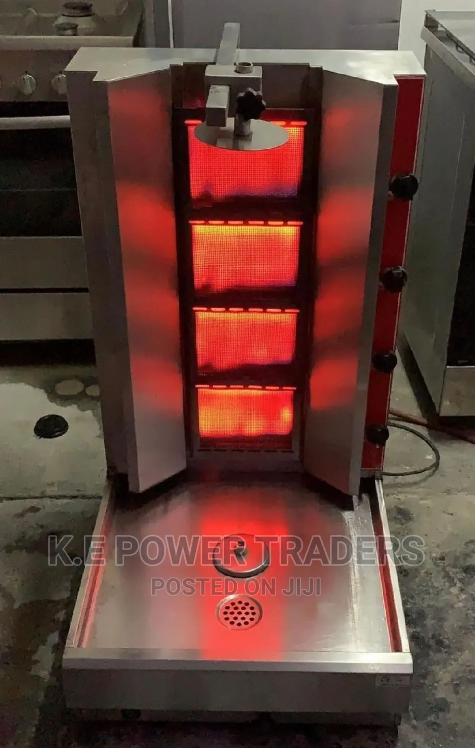 Gas and Electric 4 Burner Shawarma Machine