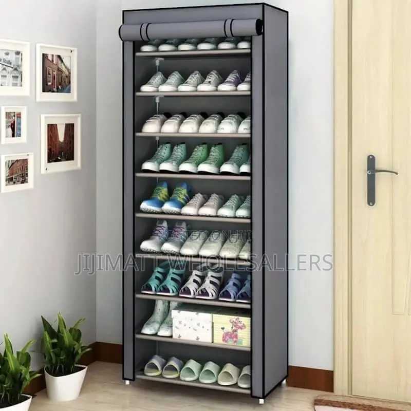 Single Shoe Rack With Cover