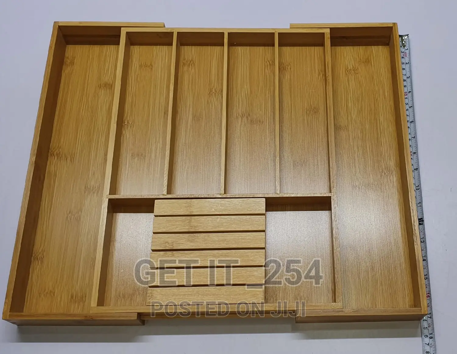 Expandable Wooden Cutlery Drawer Organizer
