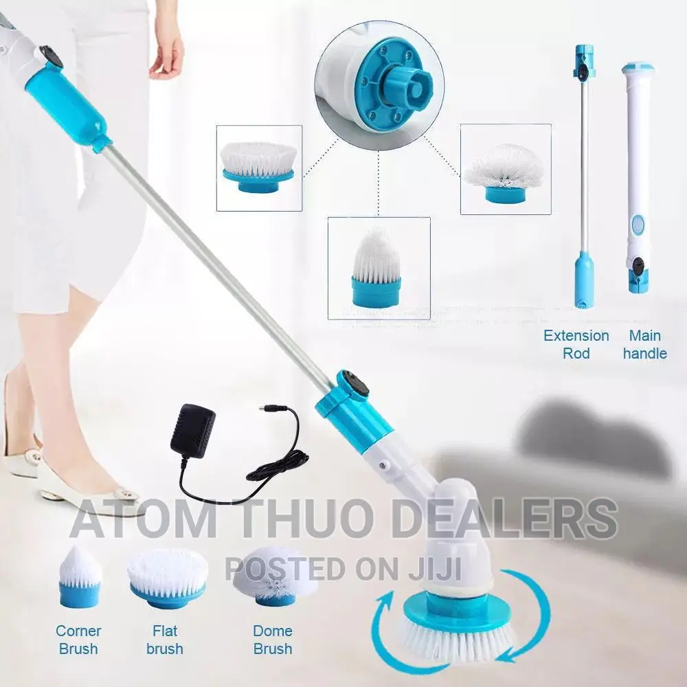 *Spin Scrubber  Extends to 44" Interchangeable Heads(3pcs
