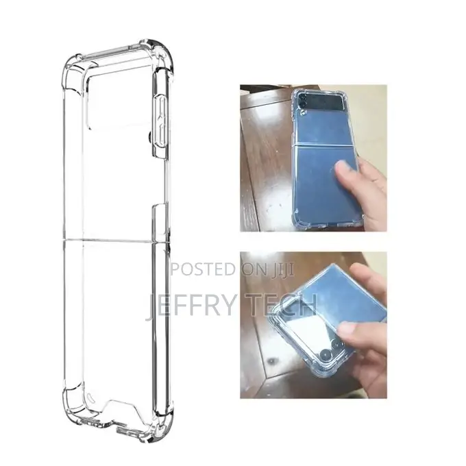TPU Phone Protective Cover for Samsung Galaxy Z Flip 3-Trans
