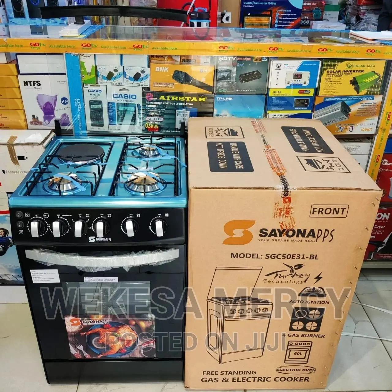 Sayona Standing Gas/Electric Cooker Sgc60e31-Cb