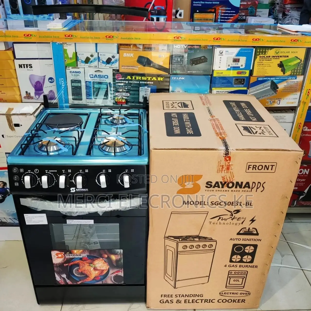 Sayona Standing Gas/Electric Cooker Sgc60e31-Cb